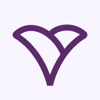 App-Icon: die violette Bildmarke auf hellem Grund